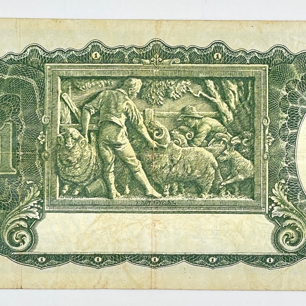 1952 Commonwealth of Australia One Pound Banknote Collectible - Picture 7 of 8